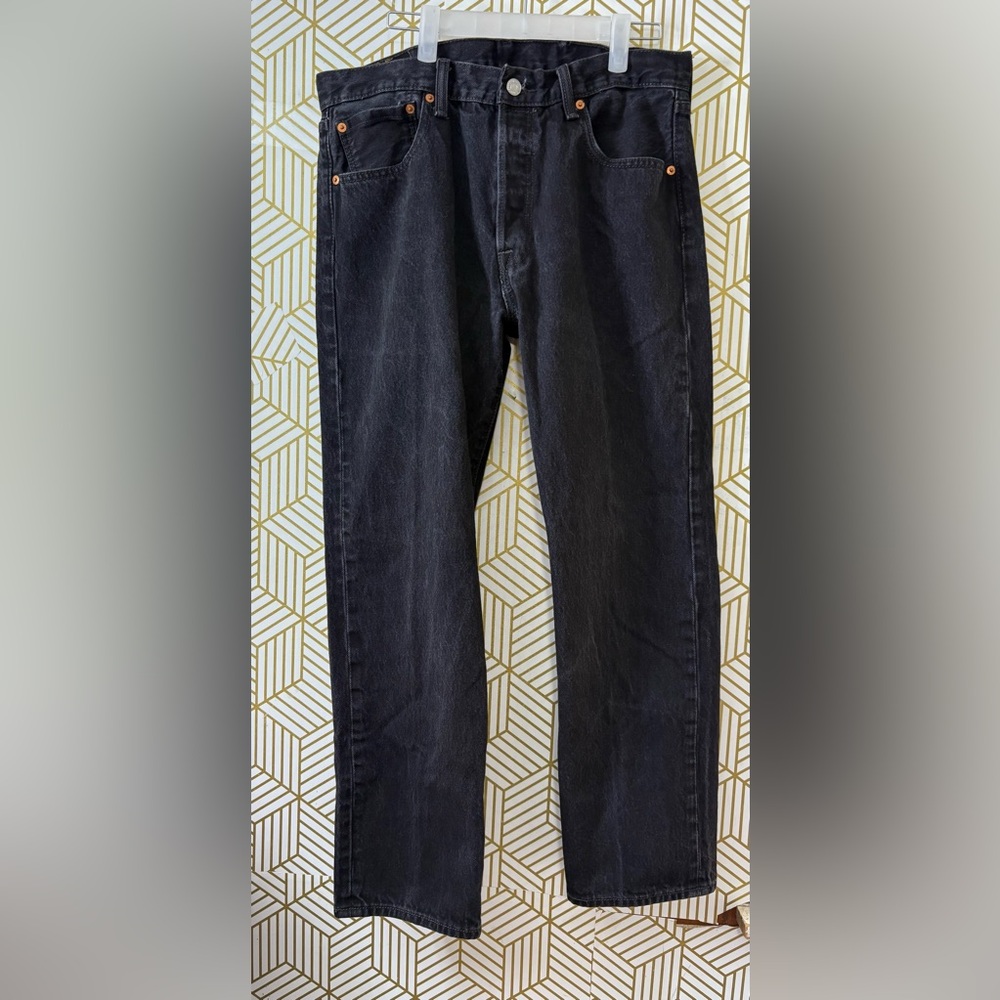 Vintage LEVIS 501 black Denim Jeans 34 30